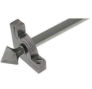 Sovereign Pyramid Deco Stair Rod - Pewter